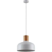 LINDBY Hängelampe Carlise , dimmbar, weiß / opal, für Wohn- / Esszimmer, Metall, Skandinavisch, Pendelleuchte