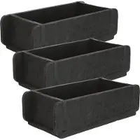 Novaliv 3x Holzkiste Vintage Schwarz 30 x 15 x 10 cm Alte Ziegelform Holz EIN KAMMER Allzweckkiste aus recyceltem Altholz Jede Form EIN Unikat - Geschenkkiste