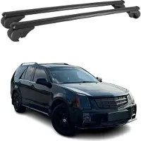 Omtec Dachträger für Cadillac SRX 2005-2009 Gepäckträger Grundträger Alu Schwarz 2x
