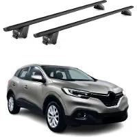 Omac Dachträger Grundtäger für Renault Kadjar 2015-2022 100kg Alu Schwarz 2 tlg ABE