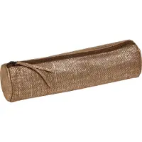 Clairefontaine 4x KLEO-PATHRA Schlampermäppchen Leder rund gold 410034C