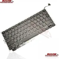 Bucom Tastatur für MacBook Pro 15" A1286 US Keyboard American mit Backlight Beleuchtung 2009 2010 2011