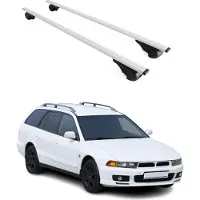 Omac Dachträger Gepäckträger für Mitsubishi Galant Kombi 1997-2005 Metall Grau
