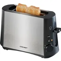 Cloer 3890 Toaster, Edelstahlgehäuse, Stoppfunktion, Auftaufunktion, Bräunungskontrolle, Cool Wall
