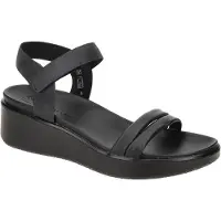 Ecco FLOWT WEDGE LX Damen Sandalette - Riemchen Sandalen schwarz Freizeit NEU