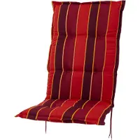 Sun Garden Auflage Hochlehner Naxos 20208-3 terracotta-rot gestreift118x49x6 cm