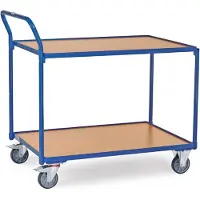 Fetra 2744, Sperrholz, Stahl, Regalwagen, Blau, 300 kg, 4 Rad/Räder, 12,5 cm