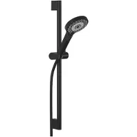 Kludi DIVE X Brause-Set, Länge 600mm, Brause mit 3 Strahlarten, Eco, 6963039-00, Farbe: Mattschwarz