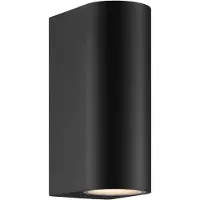 Nordlux 2518021003 Dion Double GU10 Wandleuchte Dimmbar Schwarz IP44
