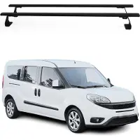 Omtec Dachträger Gepäckträger Relingträger für Opel Combo D 2011-2018 Metall Schwarz