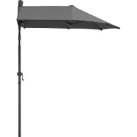 Schneider-Schirme Schneider Sonnenschirm Salerno mezzo, Anthrazit, ca. 150 x 150 cm