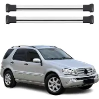 Omac Dachträger Grundtäger für Mercedes ML Klasse W163 1998-2005 75kg Alu Silber 2tlg