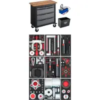 Vigor Mobile Werkbank Series XL mit Spezialwerkzeug Sortiment V7276-2 12-teilig