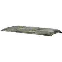 Madison Bankkissen 120x48 cm Bob grün, wasserabweisend, ideal für Gartenbänke, hochwertig aus Polyester und Baumwolle