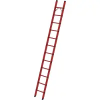 Proregal Sprossen-Anlegeleiter GFK ohne Traverse 12 Sprossen