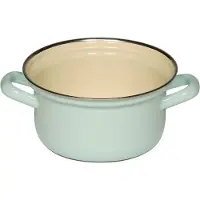 Riess Kasserolle mit Chromrand 14 cm 0,75 l 0277-006 türkis