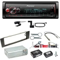 Pioneer MVH-S520DAB Bluetooth Digitalradio AUX WMA Einbauset für Audi A3 8P 8PA