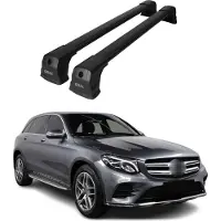 Omtec 4746913B Dachreling Dachträger Aluminium 75 kg Max passend für MERCEDES-BENZ GLC Coupe (C253)