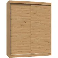 Top E Shop Topeshop IGA 160 ART B KPL, Eiche, Garderobe, 7 Regale, 2 Tür(en), Eiche, Partikelbord