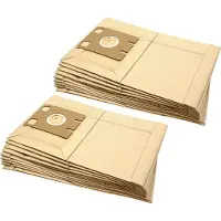 VHBW 20x Staubbeutel Ersatz für Menalux 3102/CT21 für Staubsauger - Typ E 30,5cm x 19,5cm Sandfarben