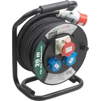 Meister Kabeltrommel H07RN-F5G2,5, IP44 20 m Kabel Thermoschutz-Schalter