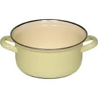 Riess Kasserolle mit Chromrand 16 cm 1,00 l 0278-006 gelb