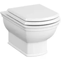 Vitra Valarte Tiefspüler-Wand-WC Flush 2.0 ohne Spülrand mit verdeckter Befestigung V-Fit 2.0 36 x 54 cm Weiß Hochglanz mit Oberfächenveredelung Clean