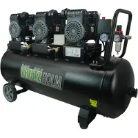 TRUTZHOLM Premium Brushless Silent Flüsterkompressor 100L, 2700W, 62dB, 8 bar, ölfrei, leise