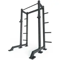 ATLETICA R8-Oxygen Half Rack | Half Rack | 226 cm Höhe | 123x118 cm Grundfläche | Front-Foot Stabilizer, J-Hooks, 8 Weight Pins und Pull-Up Bar