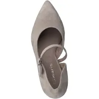 Tamaris Damen Pumps Riemchen Schließe High Heel Leder 1-22417-29, Größe:37 EU, Farbe:Beige