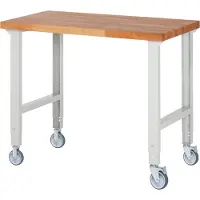 RAU Fahrbare Werkbank höhenverstellbar 7000-1, B1250xT700xH950-1000mm