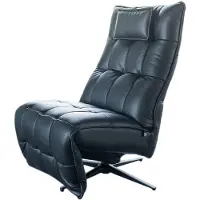 KAWOLA Sessel MIKO Relaxsessel drehbar Leder schwarz