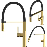 Granitan | Küchenarmatur Soria - Höhe 470 mm - Schwenkbar 360° - Gold - Auslaufreichweite 260 mm