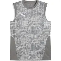 Puma teamCUP ärmelloses Trainingstrikot Herren grau silber Gr 3XL
