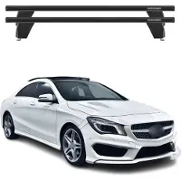 Omac Menabo Dachträger Grundtäger für Mercedes CLA C117 2013-2019 75kg Alu Schwarz 2x