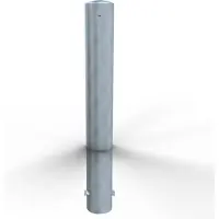 SCHAKE Stahlrohrpoller ortsfest aus Stahlrohr verzinkt Ø193x3,6mm zum Einbetonieren 2000mm Gesamtlänge