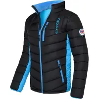 Nebulus GRAFFITY Winterjacke Herren, warme Outdoorjacke, praktische & vielseitige Übergangs- & Winterjacke, P4766 - Herren, schwarz-malibu, M