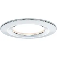 Paulmann Premium Einbauleuchten Set Coin Slim dimmbar rund starr LED 3x6,8W 2700K 230V 51mm Chrom/Alu