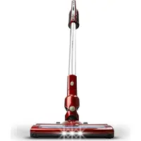 TurboTronic 2in1 Akkustaubsauger Handstaubsauger kabellos rotierende Bodenbürste beutellos RED