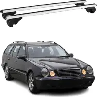 Omac Dachträger für Mercedes E Klasse S210 T-Modell 1996-2002 75kg Alu Silber 2x