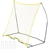 StarTech.com Tragbares Fußball-Rebounder Trainernetz - 7x7 Fuß - Fußballtraining Gerät mit Tragetasche - Optimiertes Training für Spieler