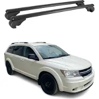 Omtec Dachträger Grundtäger für Dodge Journey 2008-2020 75kg Alu Schwarz 2 tlg
