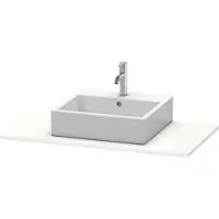 Duravit Konsole XSquare 100x55cm, we hochglanz, mit 1 Ausschnitt
