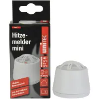 Unitec Elektro uniTEC Hitzemelder mini weiß Alarmsignal: 85 dB weiß