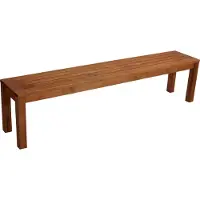 Degamo Hockerbank Gartenbank Holzbank BONITA 4-sitzer 190cm, Eukalyptus Holz geölt