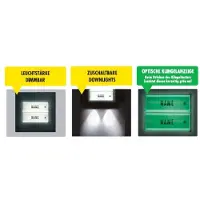 M-E GMBH modern-electronics 41027 Klingeltaster beleuchtet, mit Namensschild 2 Familienhaus