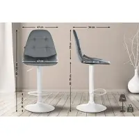 CLP Barhocker Elmore Kunstleder W grau