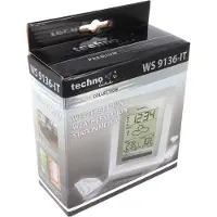 Technoline WS 9136-IT, Micro AAA, IEC R3, Mignon AA, IEC R6, 1,5 V, Edelstahl, Weiß, 28 mm, 124 mm, 13 mm