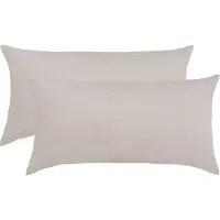 Bettwaren-Shop Single Jersey Kissenbezug Ulm 2er Pack 40x80 cm platin