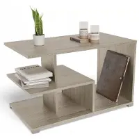 Matkam Couchtisch TEXAS EX3, H55 x B90 x T51 cm, Moderne Wohnzimmertisch aus 18mm Laminat, Stilvoll (Sonoma Eiche)